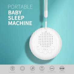 Baby White Noise Machine USB Rechargeable Timed Shutdown Sound Machine Sleep Soother Relaxation Monitor For Baby Adult Office