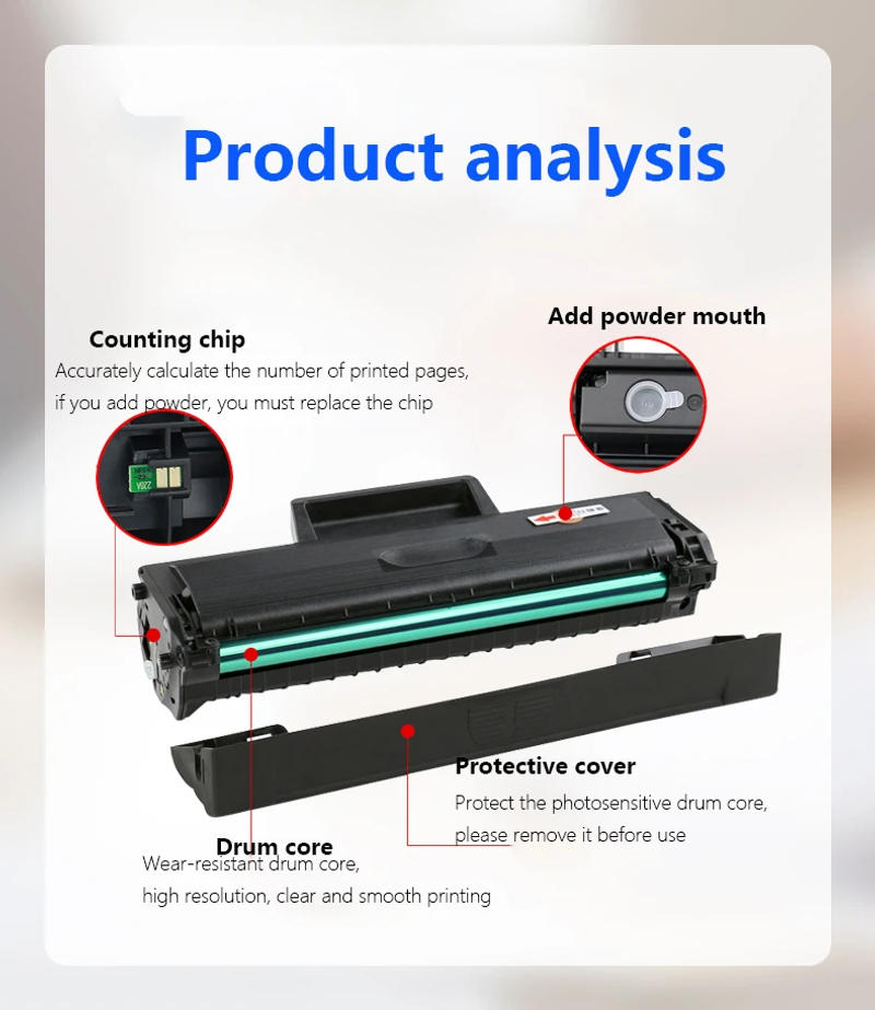 Description Picture 2 of itemCivoprint new hp 106A W1106A W1106 1106a Toner Cartridge compatible for HP Laser MFP 135a 135w 137fnw Laser 107a 107w 1.5K pages