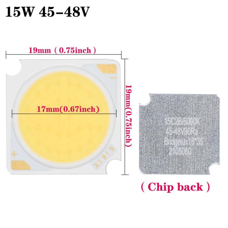 Description Picture 2 of item1pcs 12W 15W 18W 20W 24W 30W 36W LED COB Bridgelux high voltage chip 36-110V For Wall lamp crystal lamp Bulb Light Cold white