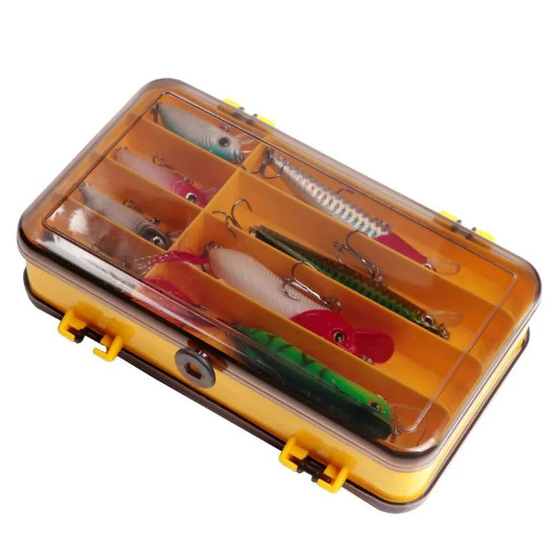Description Picture 5 of itemDouble Sided Fishing Tackle Box 13 Compartments Lure Hook Fishing Bait Lure Hook Storage Box Storage Box Multi-function