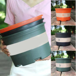 Large Round Short Flower Pot Control Root Rose Pot Planting Seedling Thickening Plastic Flower Pot or Tray PRE