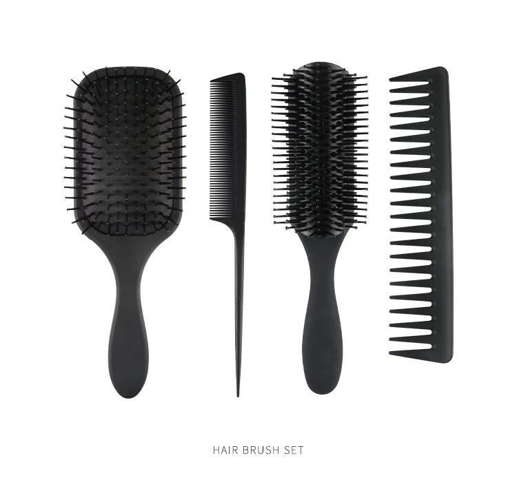 Description Picture 6 of item4 Pcs/Set Hair brush Household Professional Anti-static Hair Brush Massage Comb Brush for Hair Hairdresser Hairdressing Tools