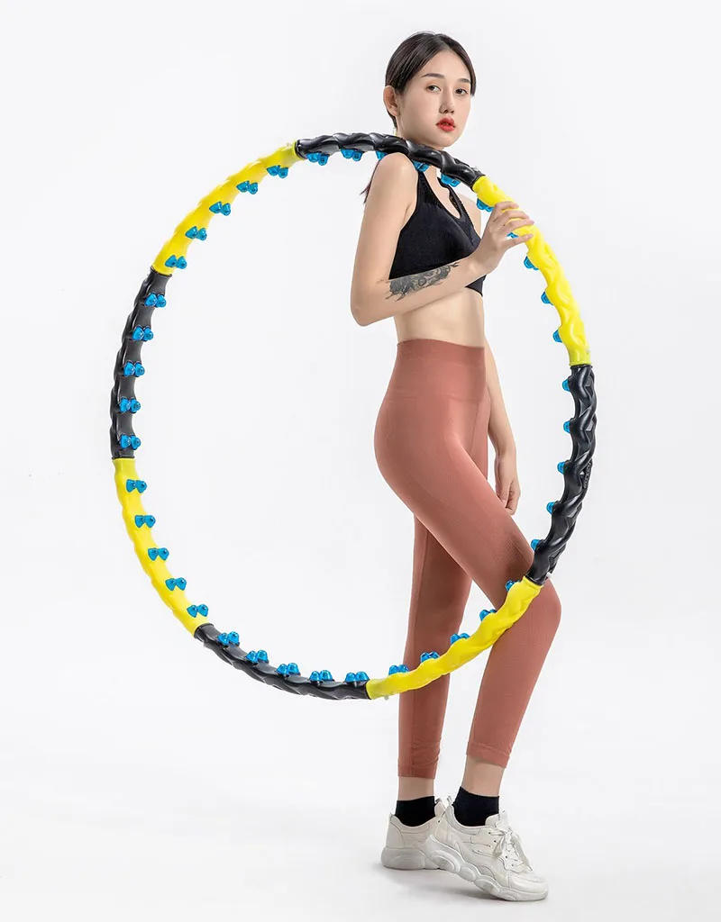 Description Picture 2 of itemDouble Row Magnetite 8 Sections Fitness Hoop Exercise Workout Sport Hoop Easy To Install Receive an Abdomen Slender Waist