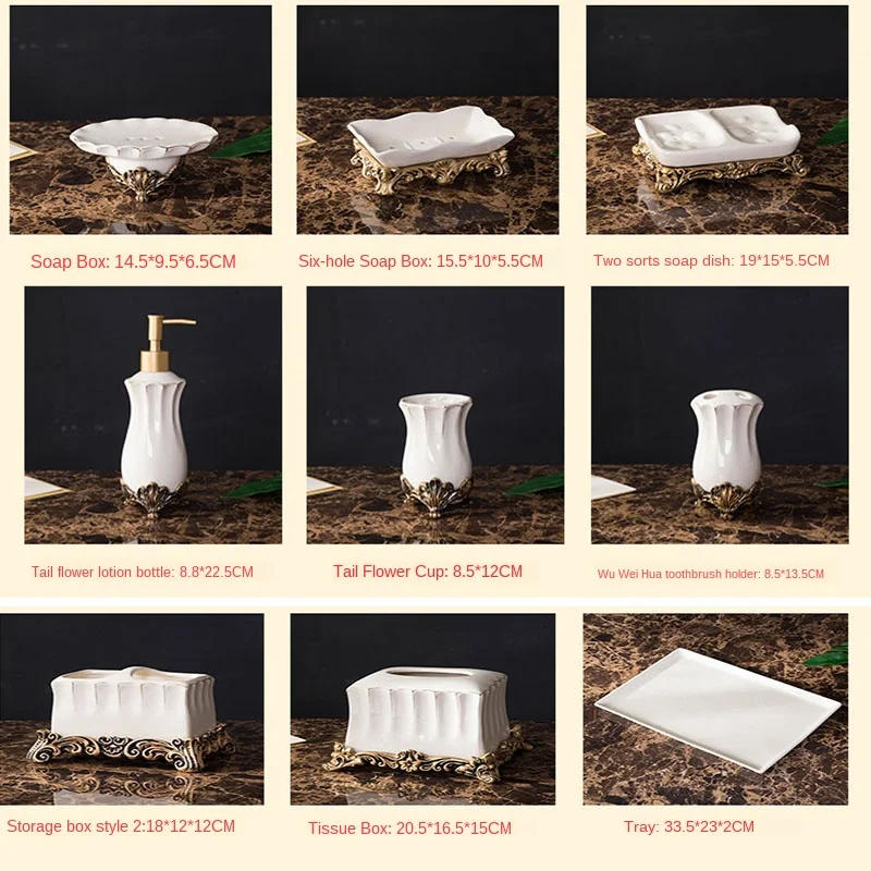 Description Picture 2 of itemSoap Dish Ceramic Bathroom Shower Soap Tray Dish Storage Holder Bath Shower Bathroom Classic Soap Box for Bathroom Decoration