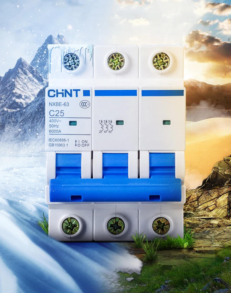 Description Picture 5 of itemCHNT CHINT NXB-63 1P AC 230/400V Miniature Circuit Breaker C 6 10 16 20 25 32 40 63A Overload Protector  DZ47 C Style Air Switch