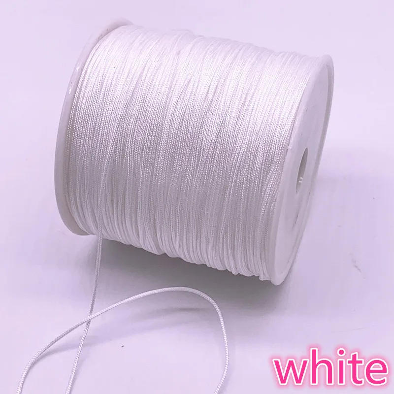 Description Picture 4 of item100 Meters 0.8mm Nylon Cord Thread Chinese Knot Macrame Cord Bracelet Braided String DIY Beading Thread