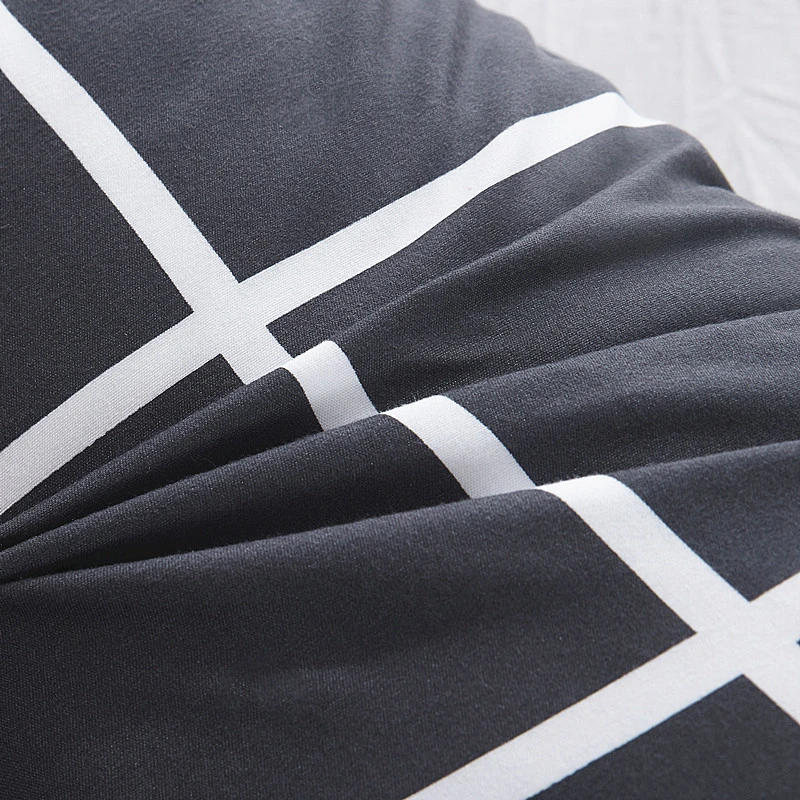 Description Picture 3 of itemNEW Twin Bedding Pillowcase Cotton 1.2/1.5/1.8 Meters Long Pillows Case Geometric Print Bedding Sets for Lovers Wedding Pillows