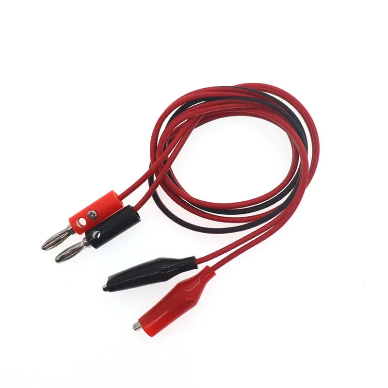 Description Picture 5 of item1M Alligator Cilp to Banana Plug Test Cable Lead Connector Dual Tester Probe 35mm Crocodile Clip for Multimeter Measure Tool