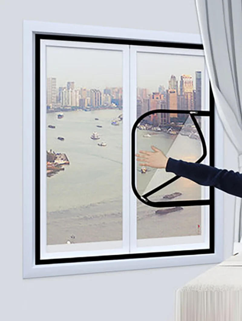 Description Picture 3 of itemHigh Light Transmittance With Zipper Invisible Screen Window Net Can Prevent Mosquitoes Insects Birds And Cats Easy To Install