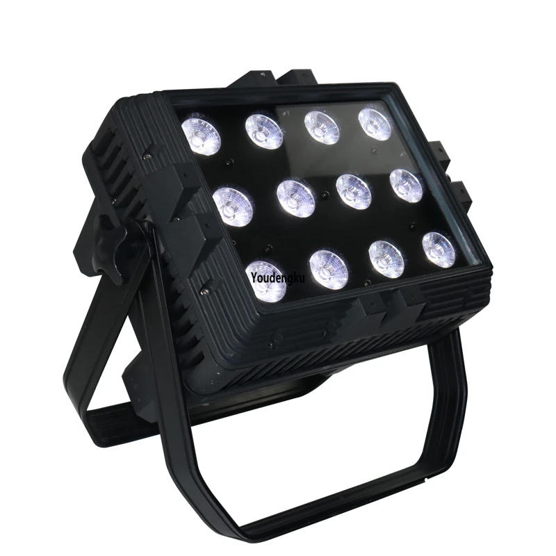 Description Picture 5 of item2pcs 12x18W IP65 battery powered wifi 6in1 rgbwa uv LED wall washer outdoor show party wedding led waterproof city color light