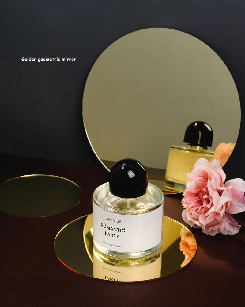 Description Picture 5 of itemOutdoors Beach Photography Props Gold Mirror Reflection Background Photo Studio Tabletop Shoot Cosmetics Jewelry Photographic