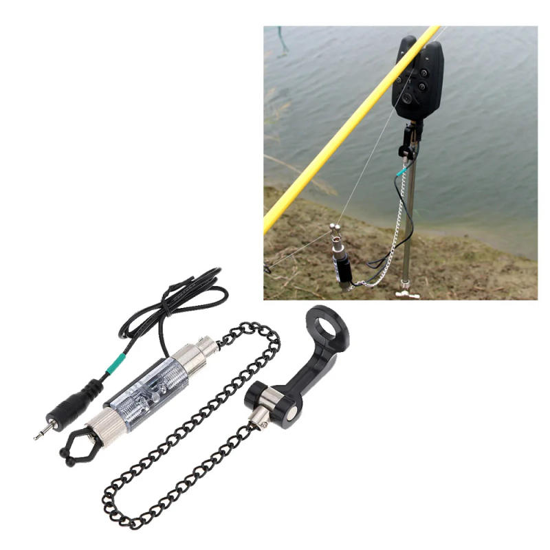 Description Picture 2 of itemFishing Bell Steel Chain Stainless Aluminum Set Swinger Carp Fishing Indicator Bite Alarm Fishing Tools Fishing Accessories