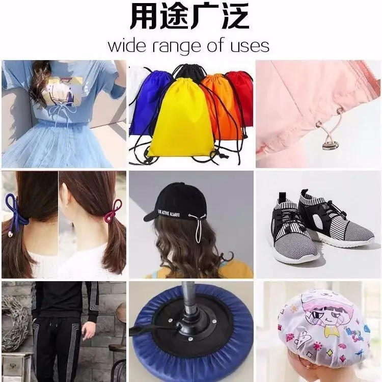 Description Picture 4 of item5 Yards 1.5mm Colourful Round High Elastic Rubber Band Elastic String Label Line Garment Trousers DIY Sewing Accessories