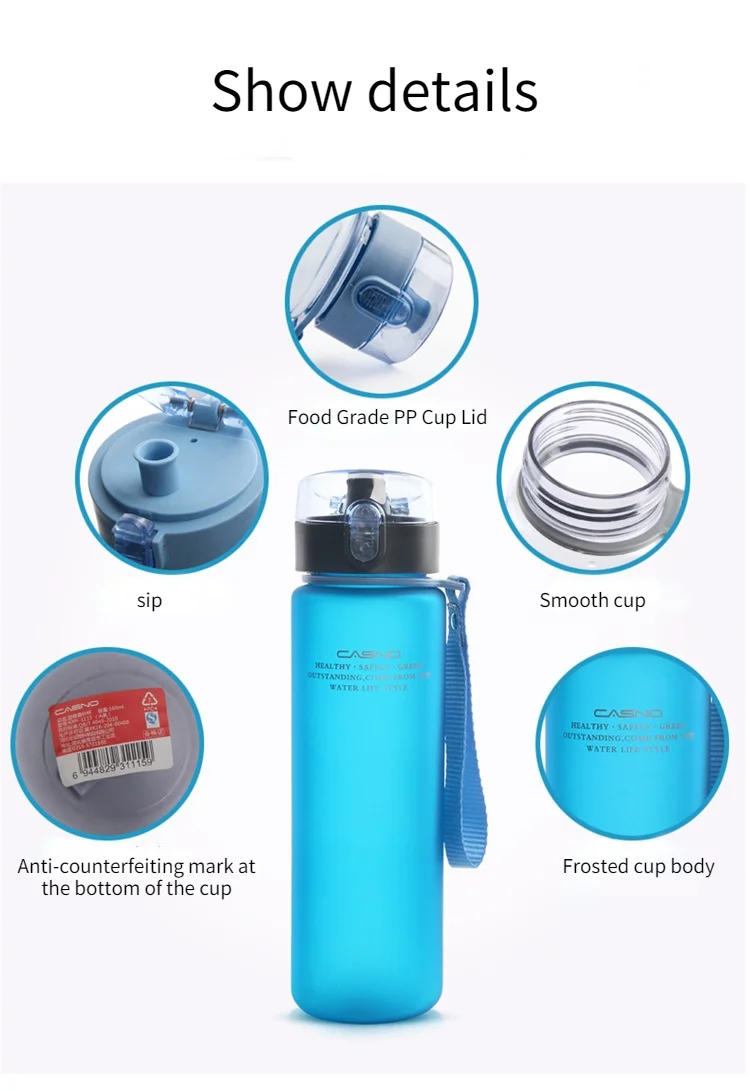 Description Picture 2 of itemHigh Quality Water Bottle 560ML Tour Outdoor Sport Leak Proof Seal School Water Bottles for Kids Tritan Drinkware BPA Free
