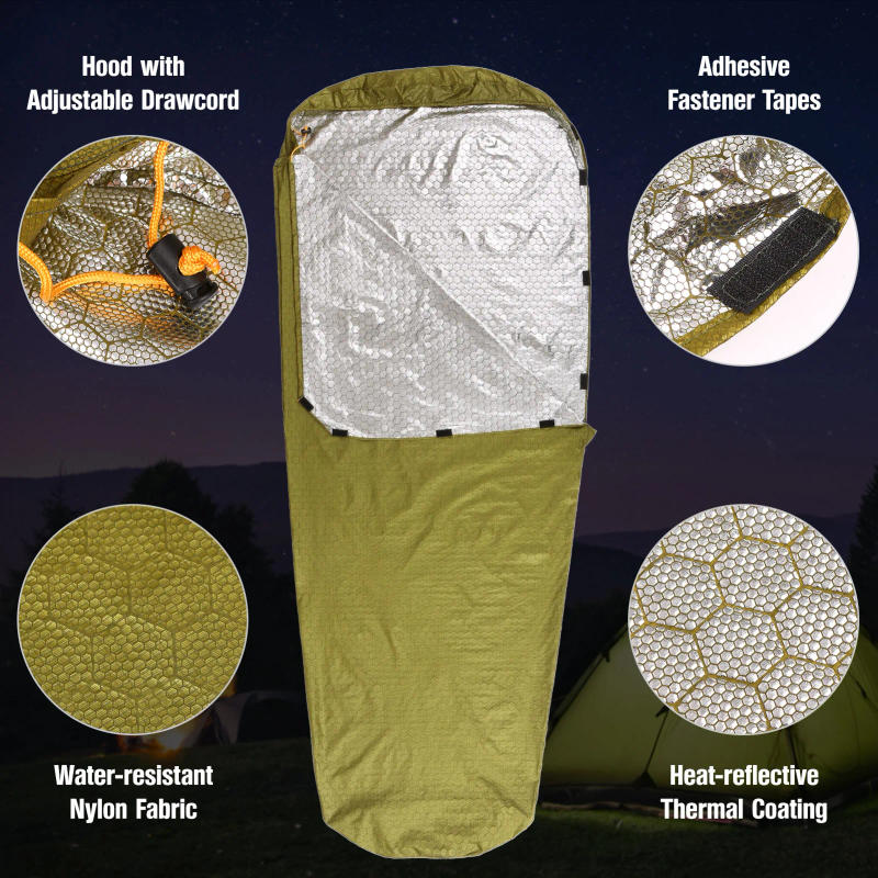 Description Picture 6 of itemLightweight Waterproof Emergency Sleeping Bag - Survival Gear for Camping & Hiking