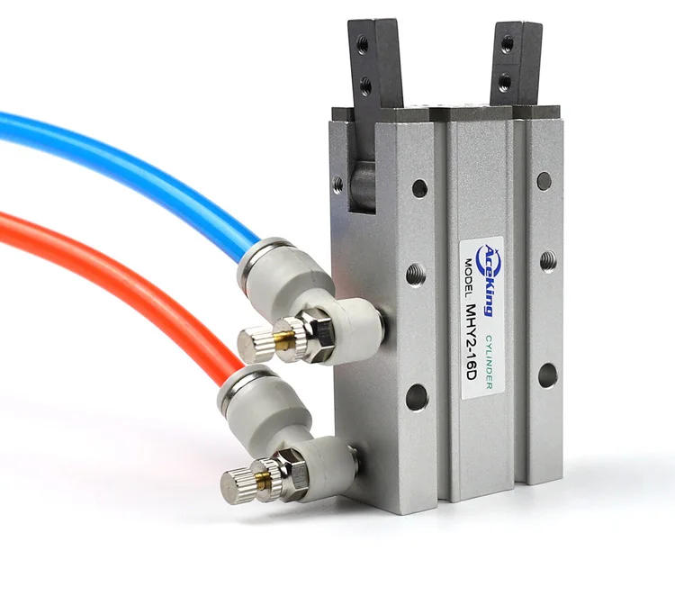 Description Picture 6 of itemPneumatic Finger Cylinder with 180-degree Opening Air Lock Jaw MHY2-10d MHY2-16d MHY2-20d MHY2-25d