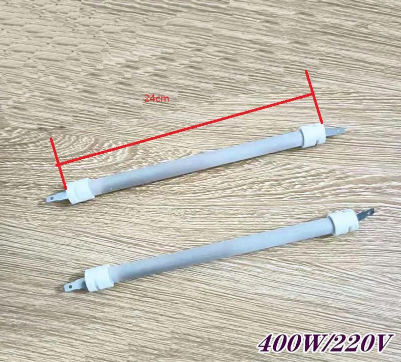 Description Picture 2 of itemElectric Heater Parts Plug Type Quartz Heating Tube 24cm