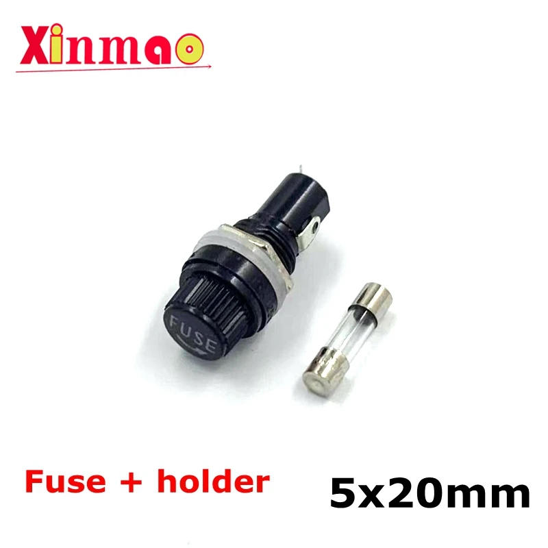 Description Picture 5 of item1set 5*20/6*30mm Fuse + Holders 5X20 6x30 Black Insurance Tube Socket Fuse Holder For Insurance Panel Mount Fuse Holder