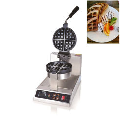 Commercial Intelligent Waffle Baker (thick Iron) Electric Digital Waffle Maker 220v 1kw Rotary type Thin Waffle maker machine