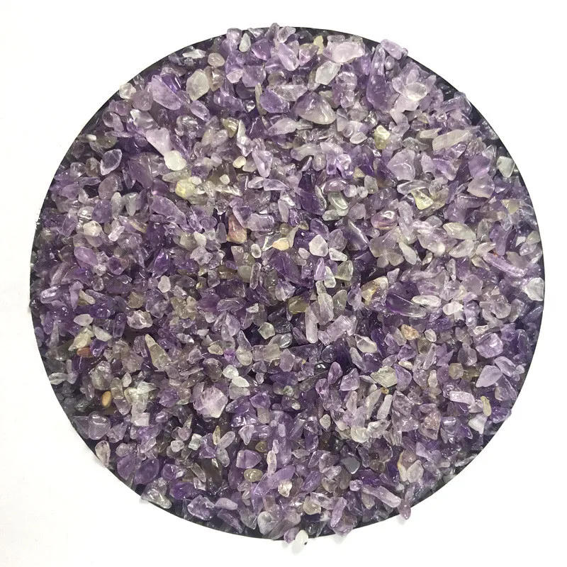 Description Picture 6 of item100g 2-5mm Natural Amethysts Powder Crystal Gravel Rock Raw Gem stone Mineral Fish Tank Bonsai Decoration Energy Stone