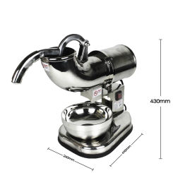 Commercial Ice Maker Stainless Steel Ice Crusher Electric Ice Shaver Chopper Household Ice Cream DIY Machine