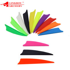 50 Pcs 1.75/2/3/5 Inches Sheild Plastic Feather Arrow Vanes DIY Arrow for Outdoor Archery Hunting Shooting