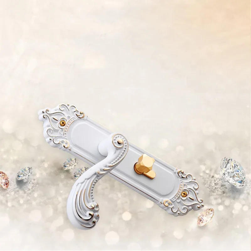 Description Picture 2 of itemModern Aluminum Alloy Household Anti-theft Mechanical Door Lock Bedroom Safety Mute Lock Core Furniture Hardware Accessories