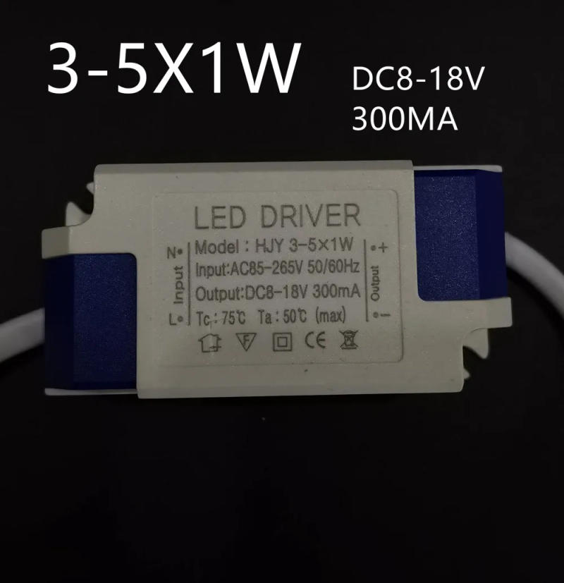 Description Picture 3 of item1W 3W 4W 5W 7W 8W 9W 12W 18W Driver Light Transformer Input AC85-265V Power Supply Adapter 300mA Current for LED Spot