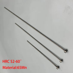 1.5mm OD 1.5*100/150/200 1.5x100/150/200 65Mn HRC60 Round Tip Plastic Injection Component Mold Straight Punching Ejector Pin