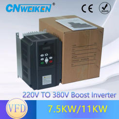AC 220V and 380V 0.75kW-11kw/1HP-15HP Variable Frequency Drive VFD Speed Controller Inverter For cnc spindle motor