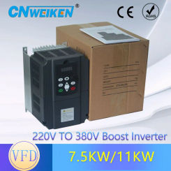 AC 220V and 380V 0.75kW-11kw/1HP-15HP Variable Frequency Drive VFD Speed Controller Inverter For cnc spindle motor