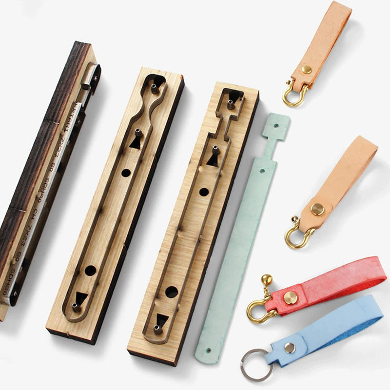 Description Picture 6 of itemNUBECOM Creative Keychain Wooden Punching Die Handcraft Pendant Template DIY Leather Tool Cutting Mould Key Chain Stencil Tools