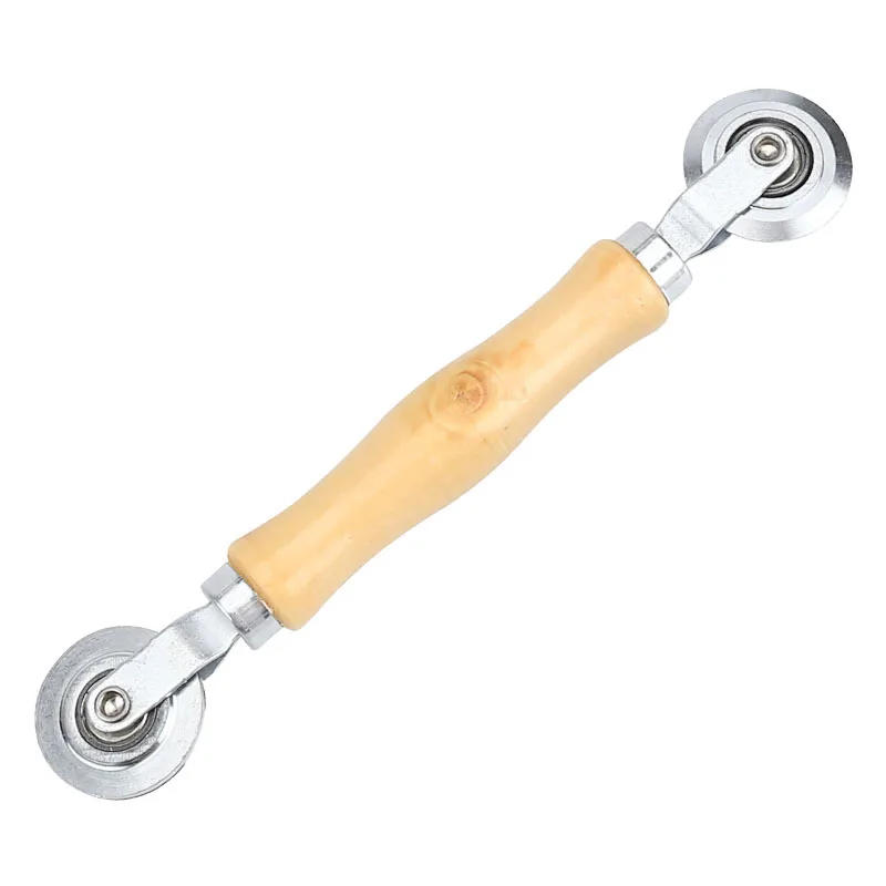 Description Picture 6 of item1 Piece of Wooden Handle Roller Tool Crimping Device for Installing Window Screen, Door, Screen, and Window Crimping Wheel