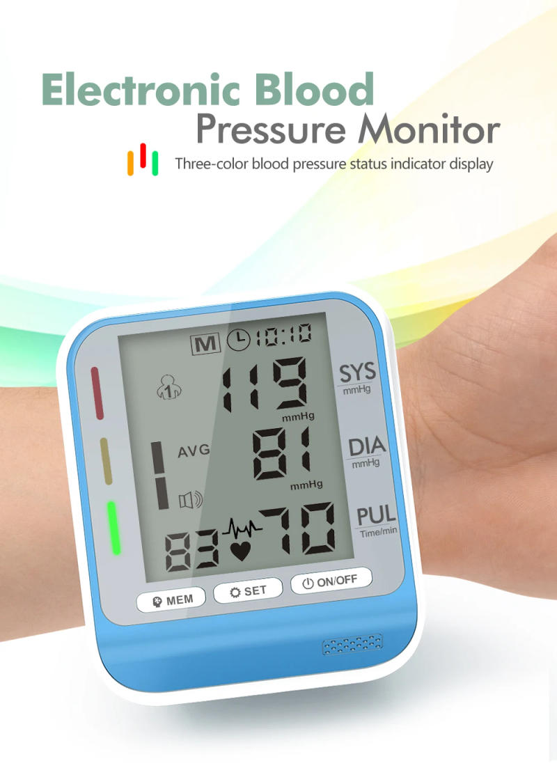 Description Picture 3 of itemKiuzou Automatic Digital Wrist Blood Pressure Monitor Sphygmomanometer Tonometer Tensiometer Heart Rate Pulse Meter BP Monitor