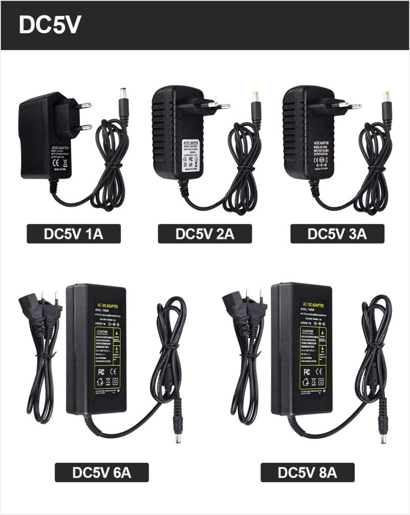Description Picture 3 of itemAC100V-240V to DC5V/12V/24V Lighting Transformer 1A 2A 3A 5A 6A 8A 10A Power Supply Adapter Converter Charger For LED Strip CCTV