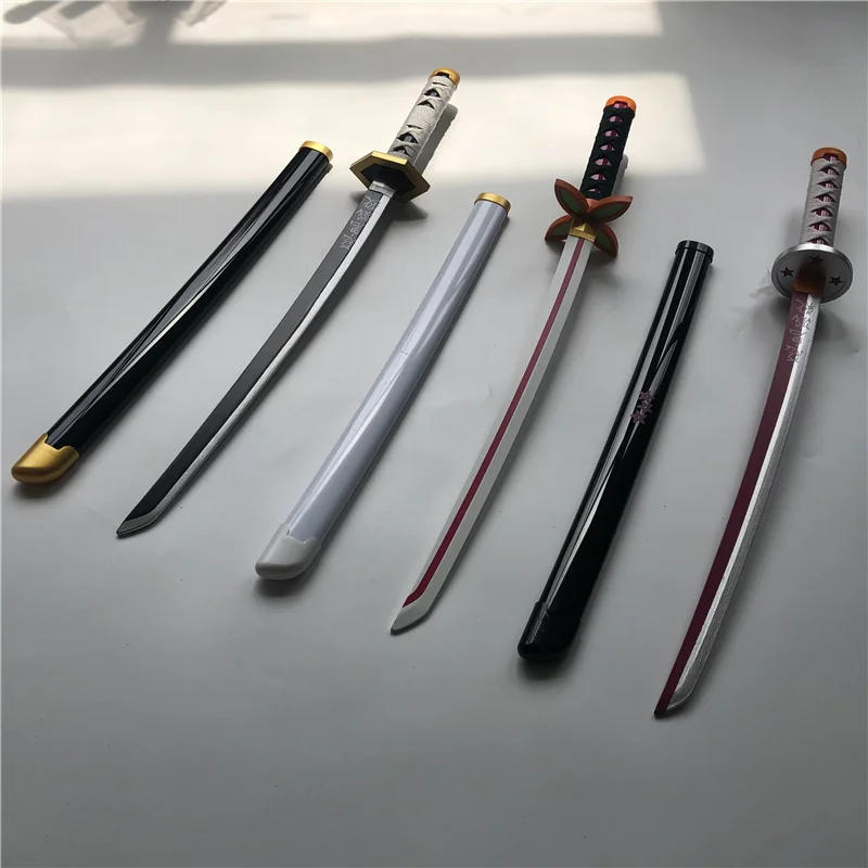 Description Picture 4 of item1:1 Anime Cosplay  Sword Weapon  Iguro Obanai Sword Ninja Knife wood Weapon Prop