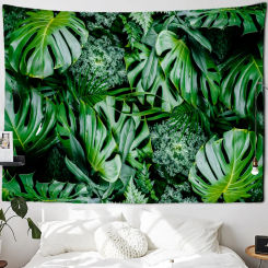 Palm Tree Leaf Tapestry Wall Hanging Tropical Plant Bohemian Style Witchcraft Hippie Natural Scenery Home Decor