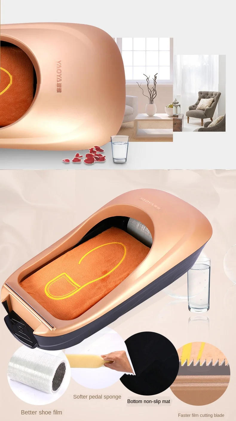 Description Picture 5 of itemMembrane Automatic Shoe Cover Machine Film Dispenser Sole Home Hotel Office Time Labor Saving