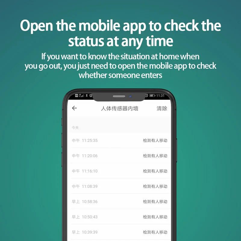 Description Picture 6 of itemZigbee 3.0 Tuya Mini Smart Human Body Sensor Motion Movement PIR Transducer Infrared Detector Smart Life Smart Home Security