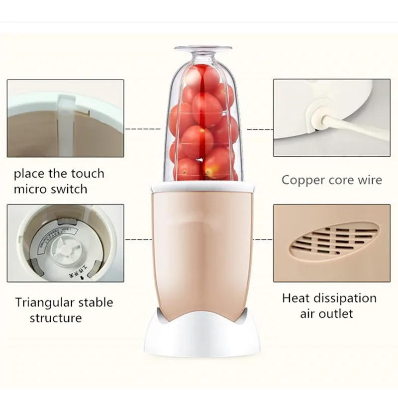 Description Picture 5 of item220V Household Electric Juicer Multifunctional Food Mixer Vegetable Fruit Juice Maker High Quality Juicer(Only White Color Now)