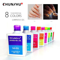 CHUNSHU New Arrivals Luminous UV Gel Top And Base Coat Neon Glow In The Dark Gel Polish Nails Art Manicure Soak Off Primer 15 Ml