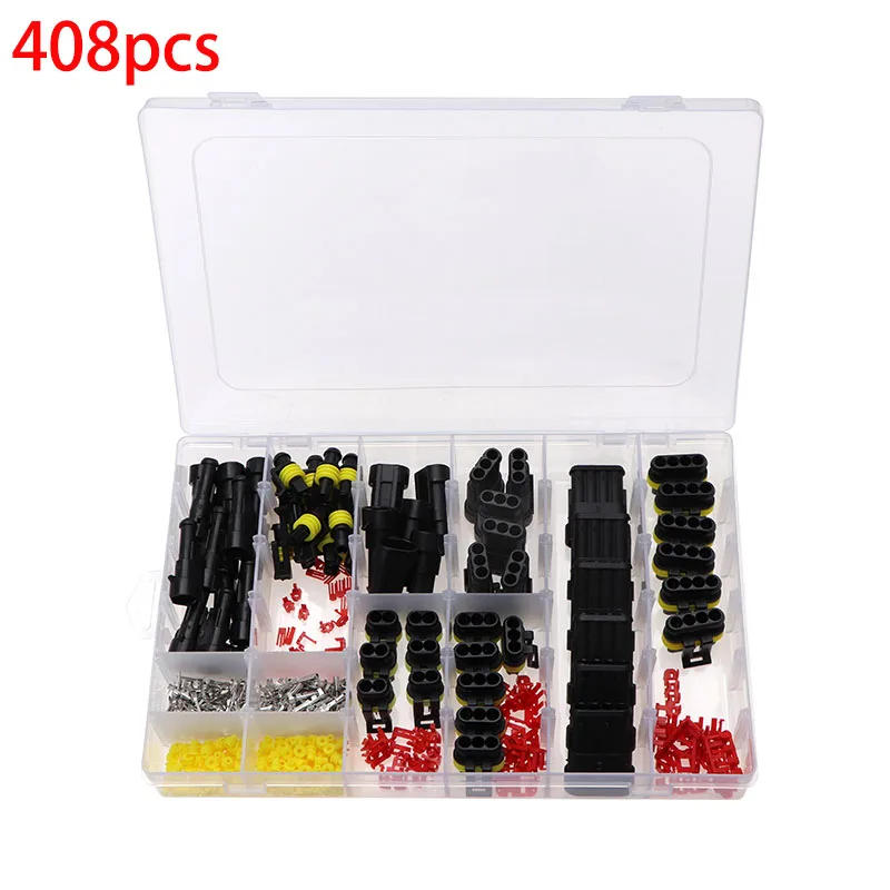 Description Picture 6 of item708/408/382/352/240/296/194/15pcs 1-6Pins HID Waterproof Connectors Car Marine Seal Electrical Wire Connector Plug Truck Harness