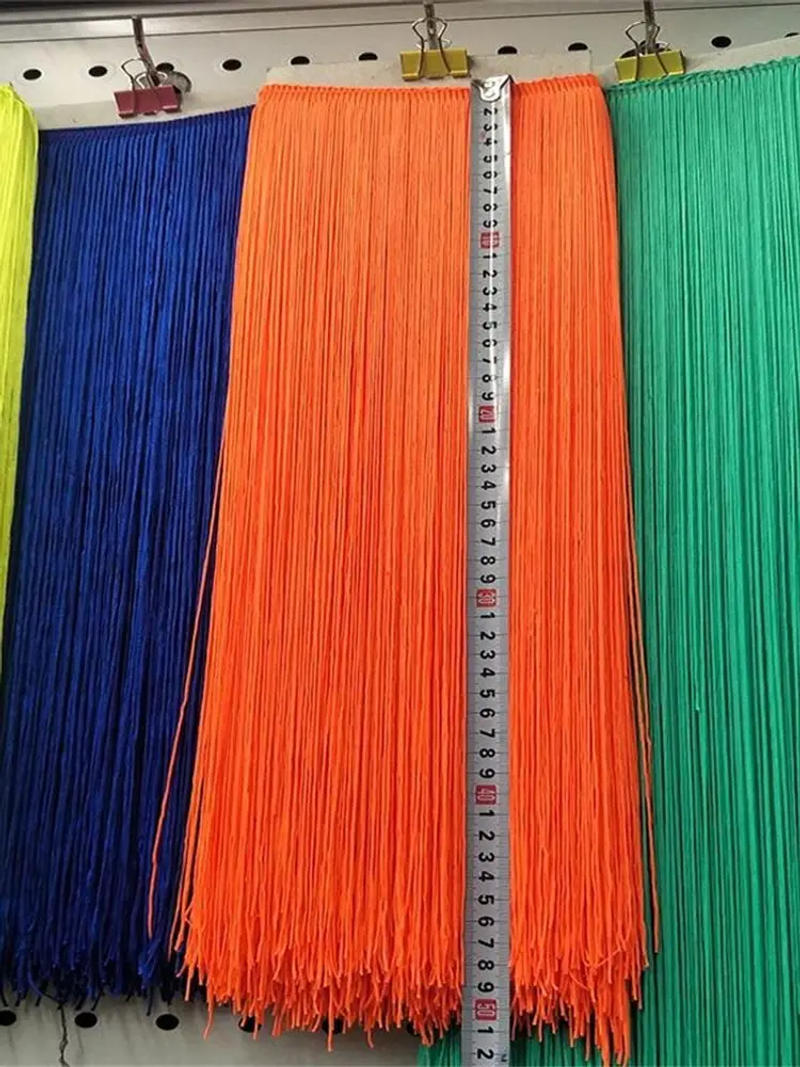 Description Picture 2 of itemWholesale 50cm/100CM Long Fringe Lace Tassel Polyester Lace Trim Ribbon Sew Latin Dress Stage Garment Curtain DIY Accessories