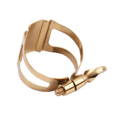 Single Screw Adjustment Saxophone Ligature Durable Metal Clip Fastener for Soprano / Alto / Tenor Saxophone