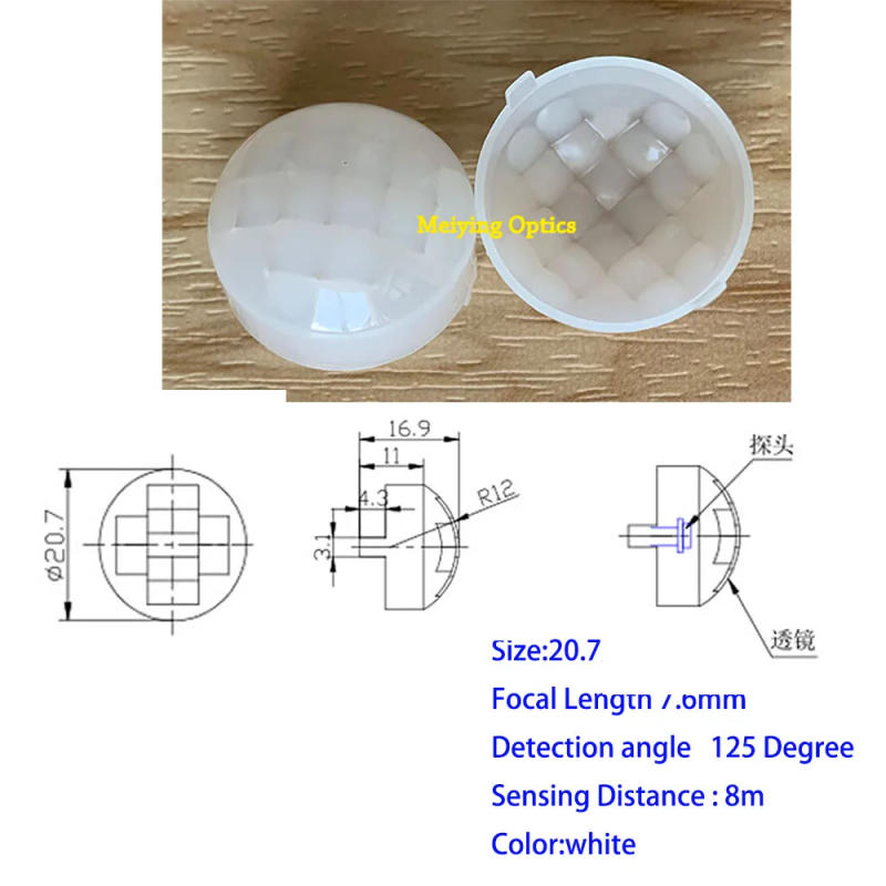 Description Picture 2 of itemPIR Human Body Infrared Induction Fresnel Lens Optical HD PE NF-IR Lenses 1PCS