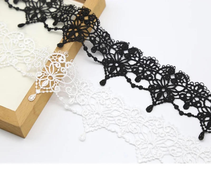 Description Picture 5 of item1yard Width:5cm (2.00") Classical Court Water Dripping Water Soluble Lace Trims for Garment Sewing Accessories (ss-1006)
