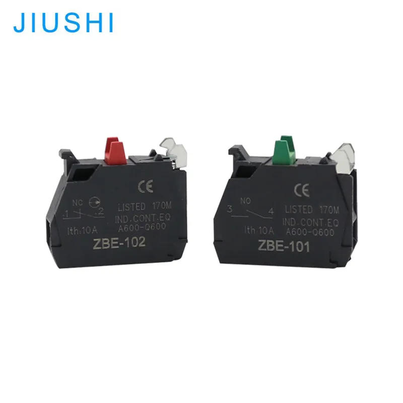 Description Picture 5 of itemZBE-102 Red 1NC Push button switch XB4 accessory base support ZBE-101 Green 1NO