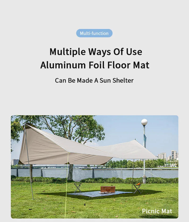 Description Picture 6 of itemNaturehike-Foldable Ultralight Floor Mat, Aluminum Foil Sleeping Mat, Insulating Thermal Mat, Waterproof, Camping Pad