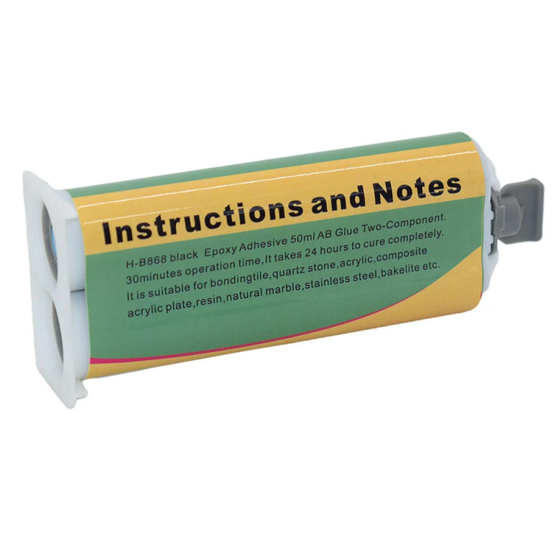 Description Picture 4 of item20pcs 1:1 Resin Caulk Adhesives High Temperature Black AB Glues 50ml Epoxy Adhesive for Bonding Stone Wood Metal Plastic Ceramic