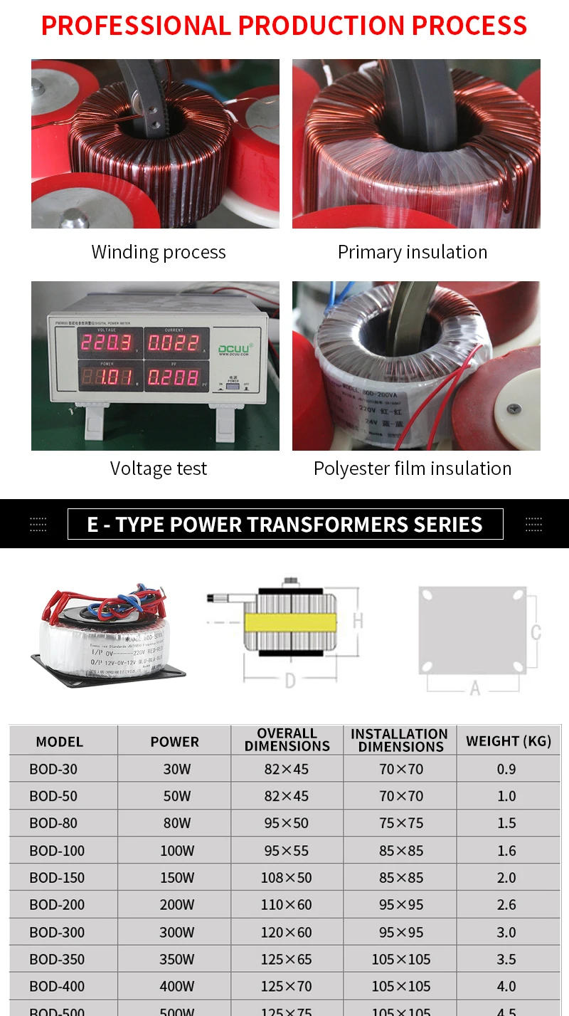 Description Picture 6 of item50W Ring transformer 50VA 230V 380V input Dual 6V-0-6V 9V-0-9V 15V-0-15V 18V-0-18V 24V-0-24V 18V-0-18V 30V-0-30V 40V-0-40V